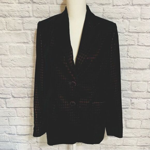 Elegant Black and Red Women's Blazer - Picture 1 of 10
